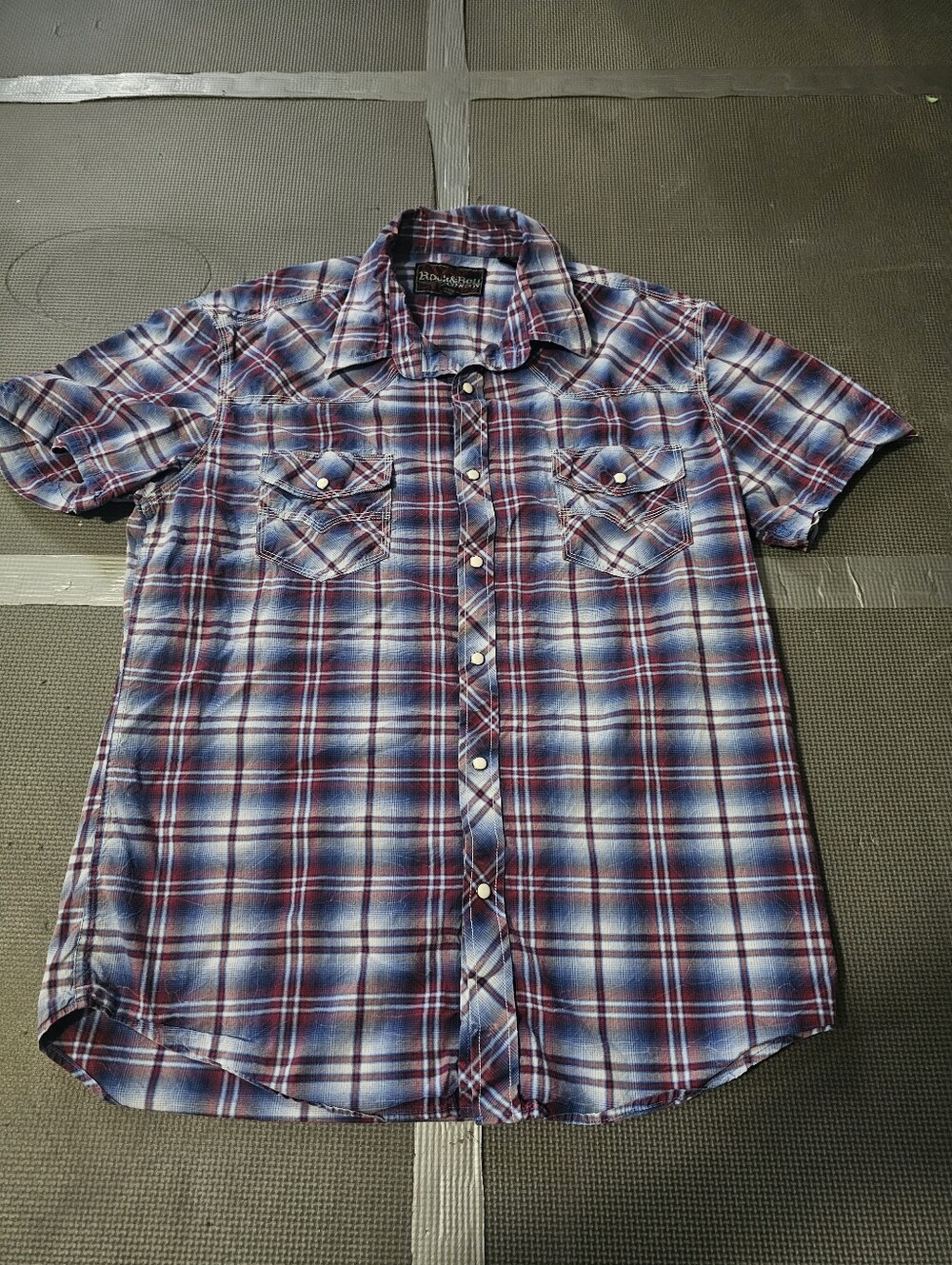 Boys Plaid Short Sleeve Shirt